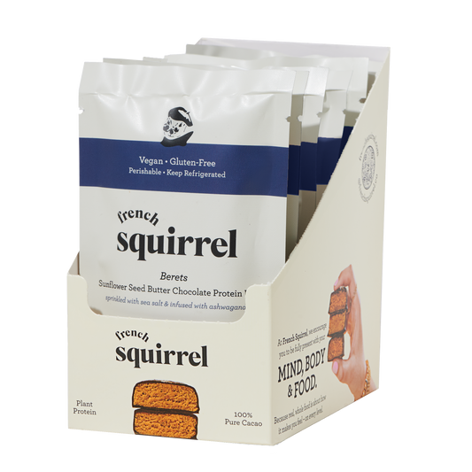 French Squirrel Sunflower Seed Butter Chocolate - 6 Pouches x 2 Packs
