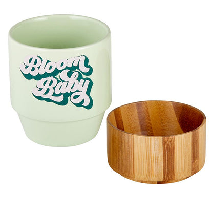 Bloom Baby Petite Ceramic Mug with Bamboo Base