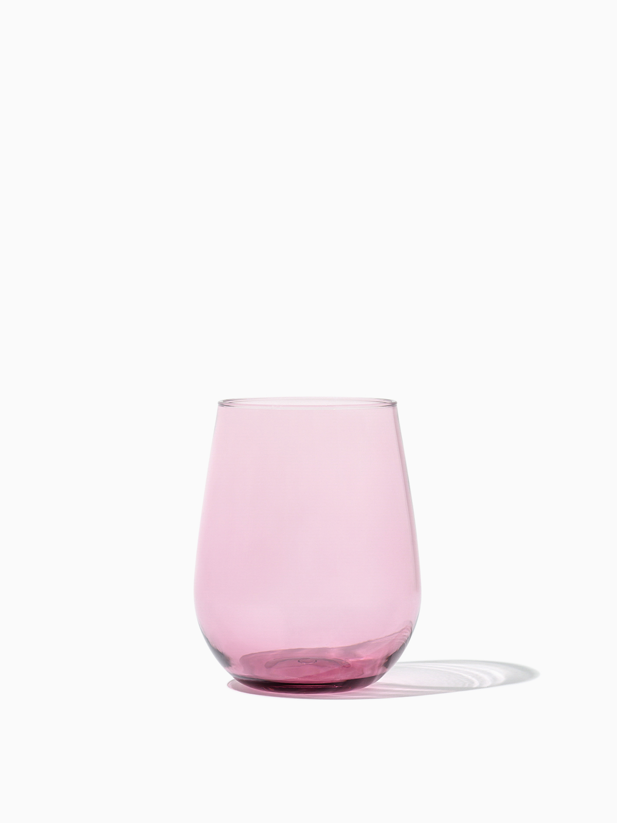 RESERVE 16oz Stemless Wine Color Series Tritan™ Copolyester Glass Blush-0