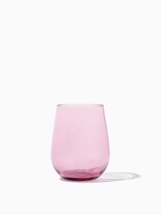 RESERVE 16oz Stemless Wine Color Series Tritan™ Copolyester Glass Blush - Bulk-0
