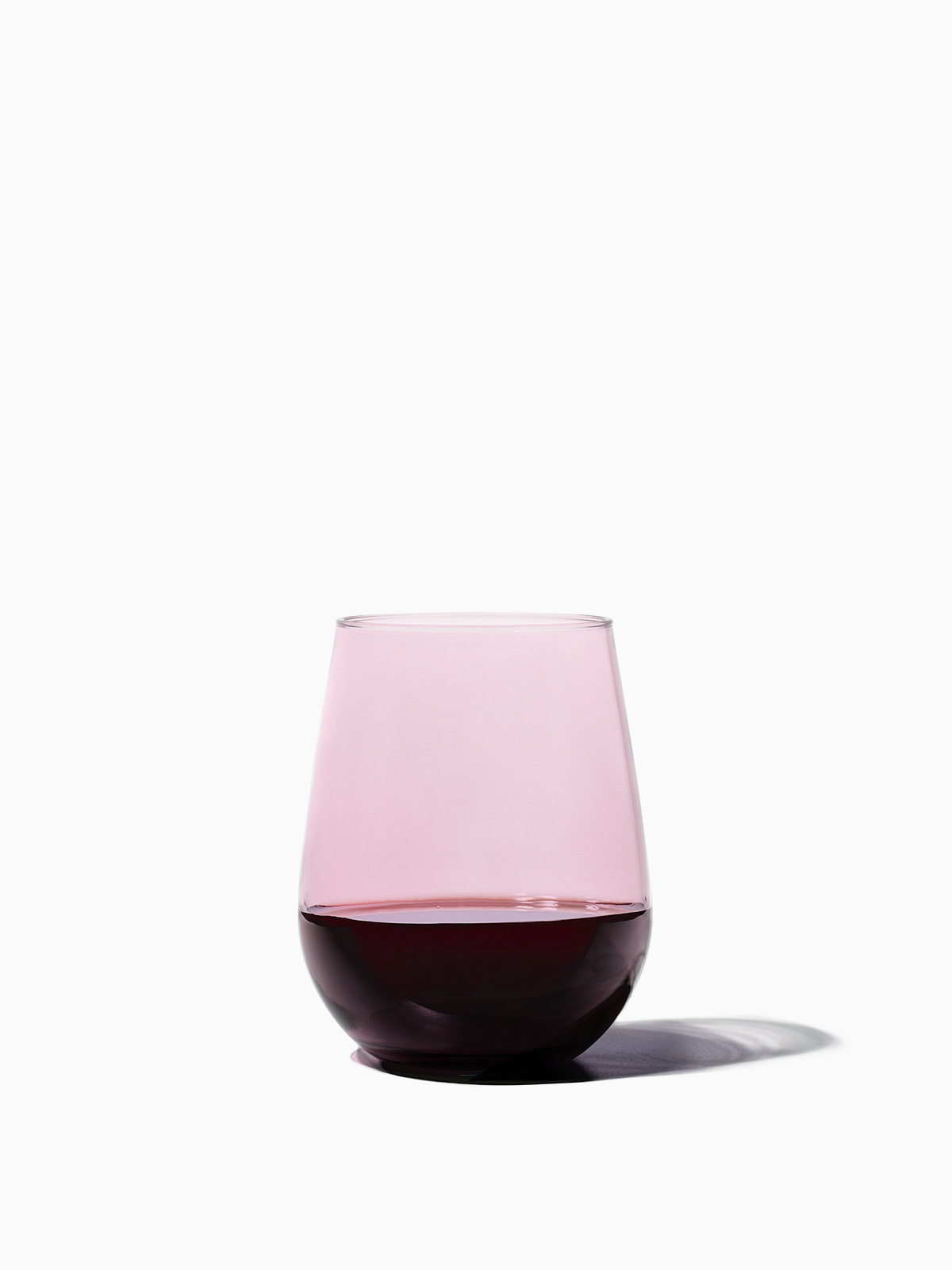 RESERVE 16oz Stemless Wine Color Series Tritan™ Copolyester Glass Blush-1