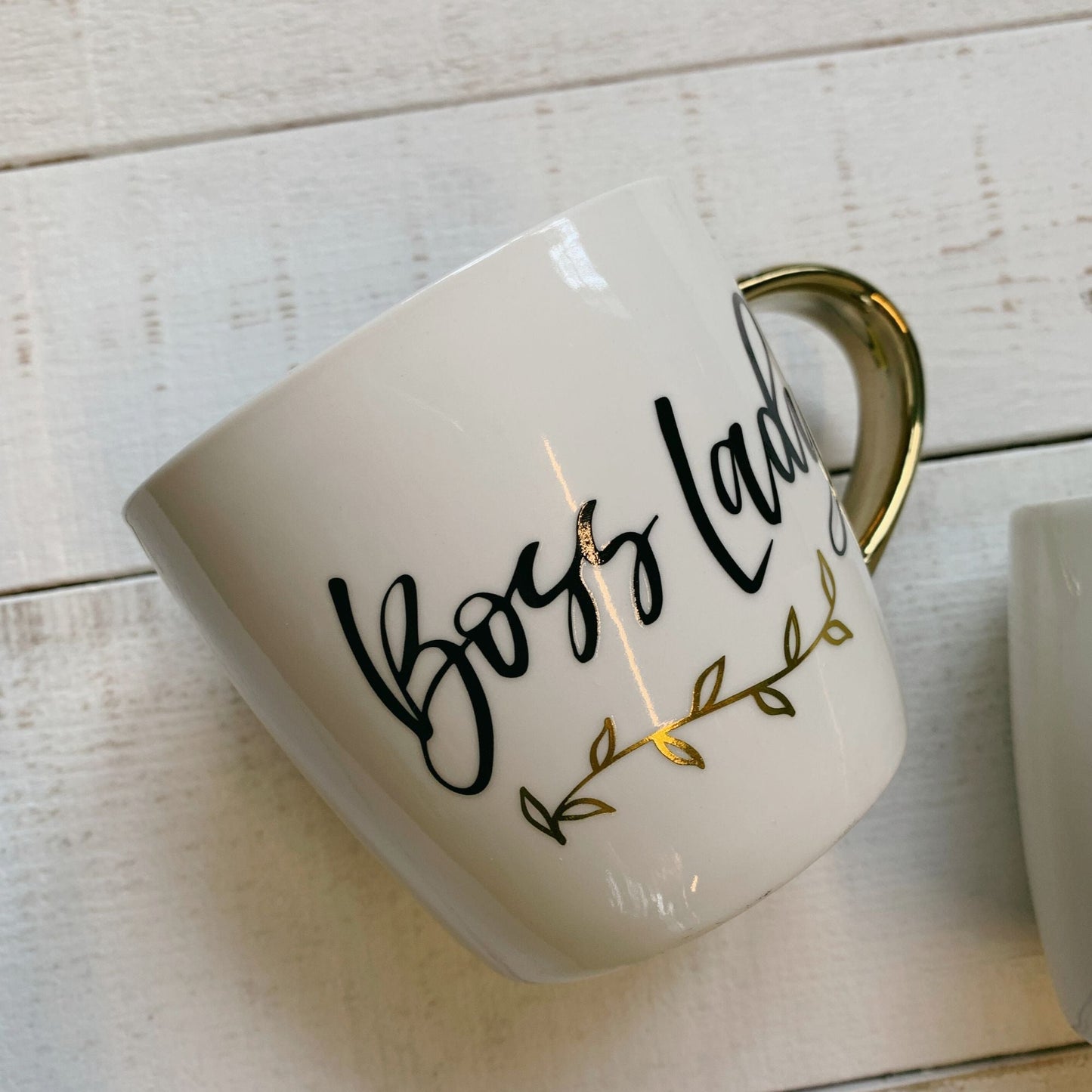 Boss Lady Mug | Gold Handle Coffee Mug