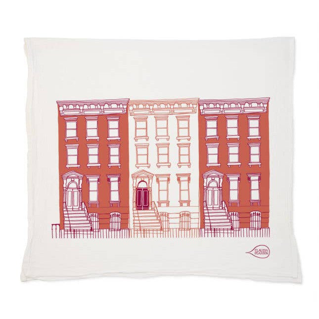 Brooklyn Brownstone Cotton Tea Towel