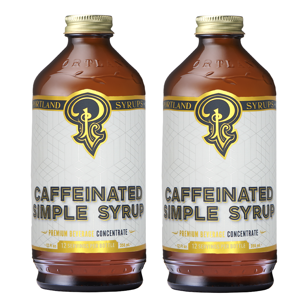 Caffeinated Simple Syrup two-pack - Mixologist Warehouse