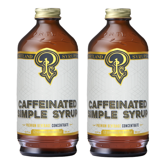 Caffeinated Simple Syrup two-pack - Mixologist Warehouse