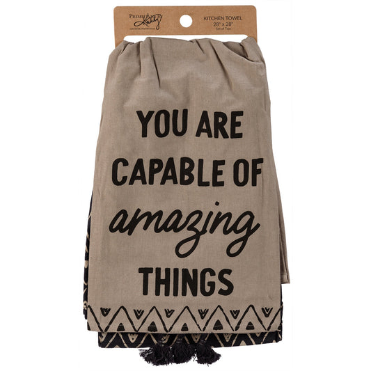 Capable Of Amazing Things Dish Cloth Towel Set