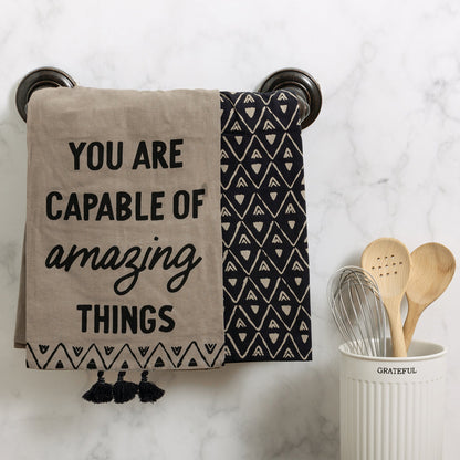 Capable Of Amazing Things Dish Cloth Towel Set