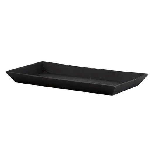 Cast Iron Serving Tray | Rectangular Black Platter
