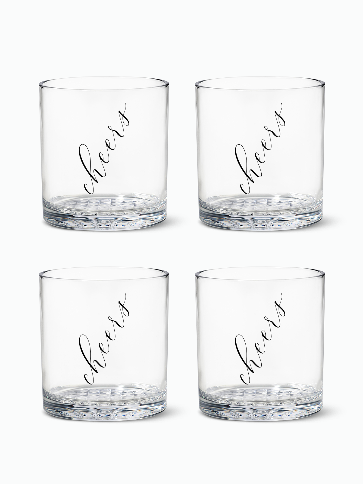Classic Cheers (Black) - RESERVE 12oz Old Fashioned Tritan™ Copolyester Glass-0
