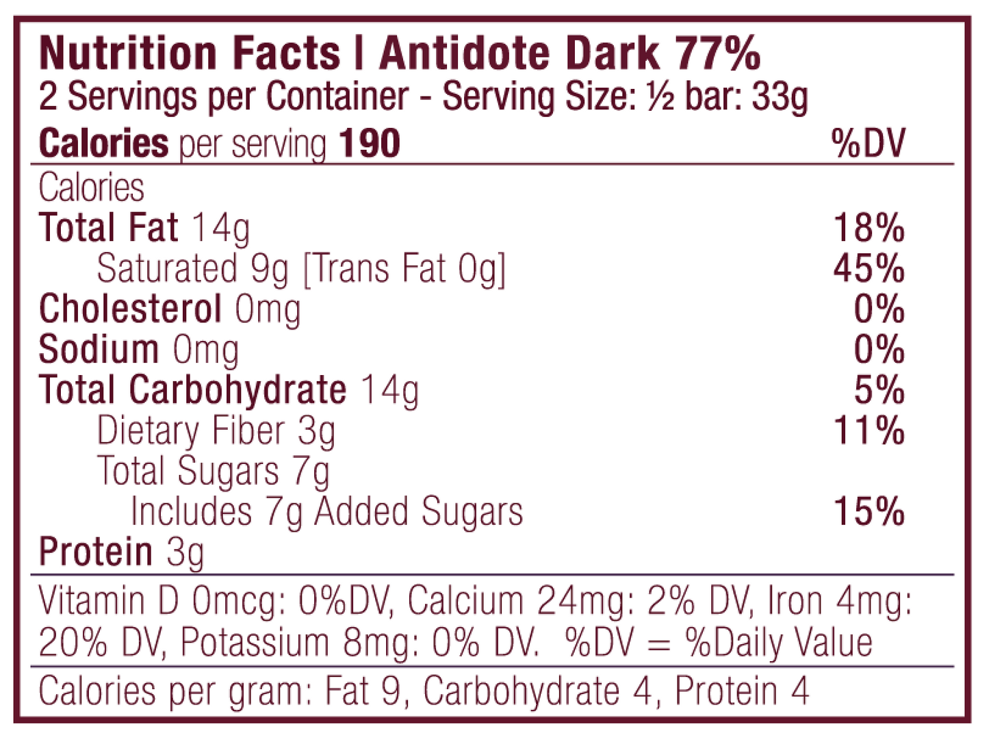 Antidote Chocolate ALETHEIA: GINGER - 12 Bars