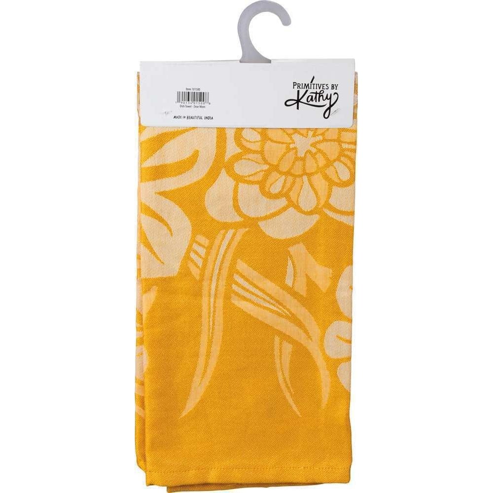 Dear Mom, I Get It Funny Snarky Yellow Dish Cloth Towel