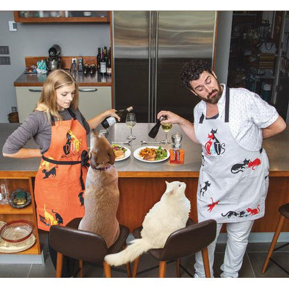 Dogs. Here To Remind You That Everything Is Exciting Funny Cooking and BBQ Apron Unisex 2 Pockets Adjustable Strap 100% Cotton