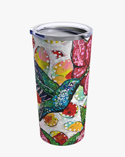 Hibiscus Hummingbird 20oz Tumbler