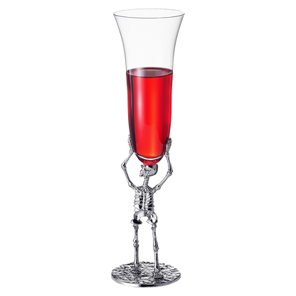 Skeleton Champagne Flute Glass | Single | 7.5oz