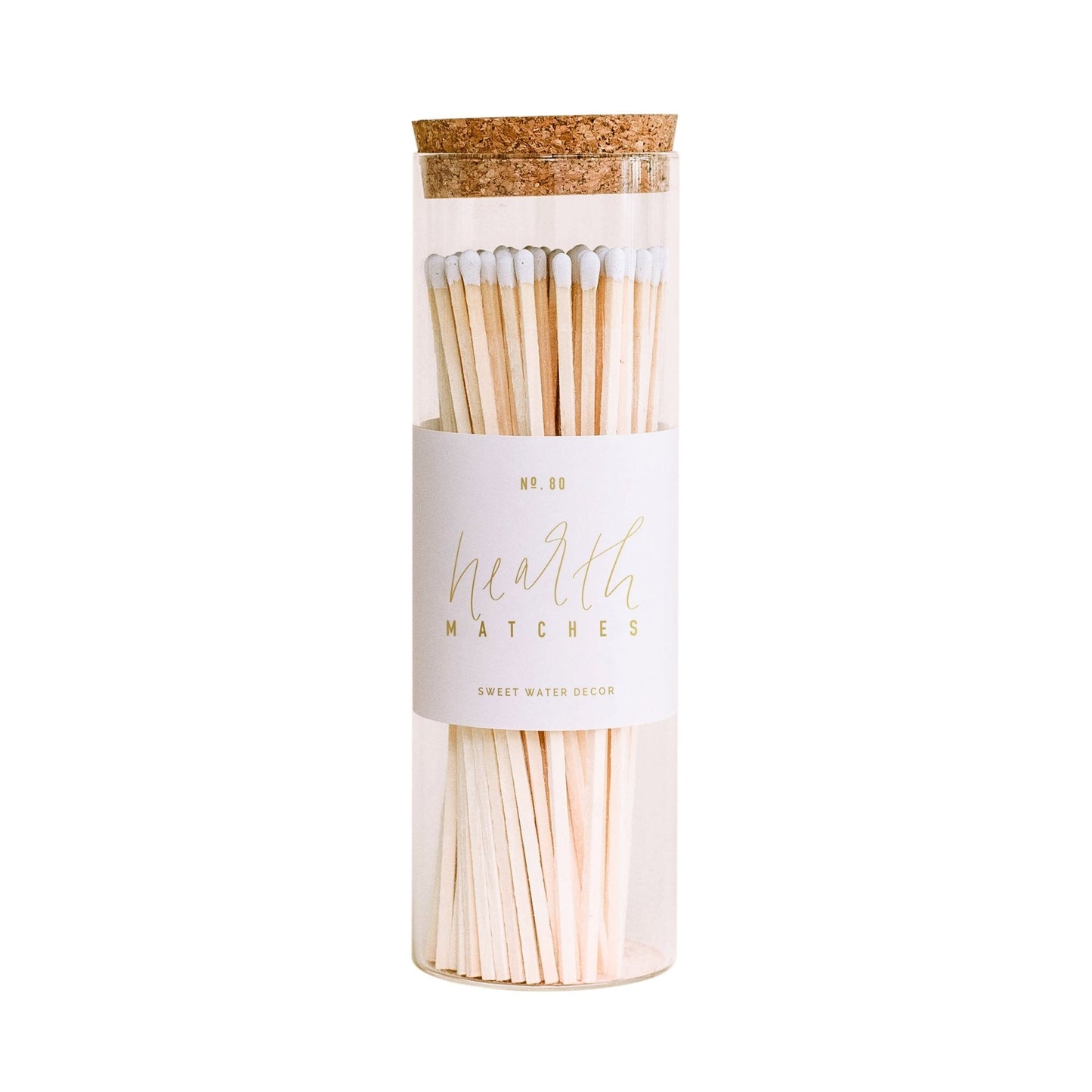 White Tip Hearth Matches - 80 Count, 7" by Sweet Water Decor