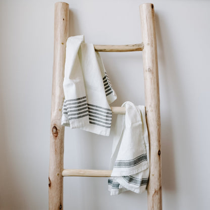 Striped Tea Towel - Three Stripes by Sweet Water Decor