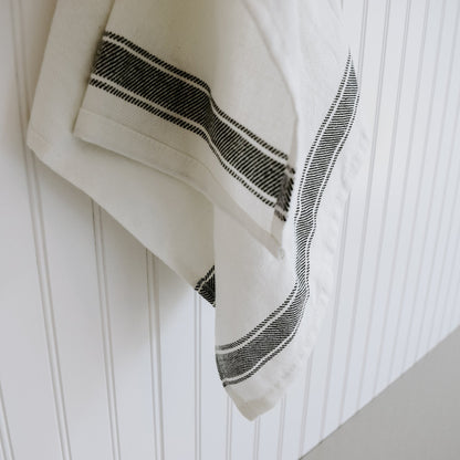 Striped Tea Towel - Three Stripes by Sweet Water Decor