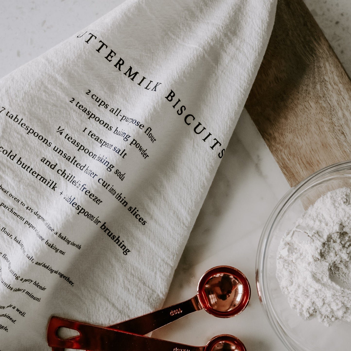 Buttermilk Biscuits Tea Towel by Sweet Water Decor