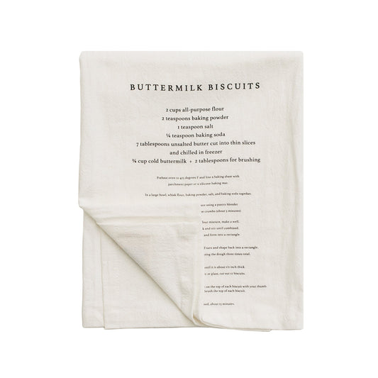 Buttermilk Biscuits Tea Towel by Sweet Water Decor