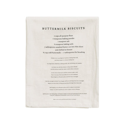 Buttermilk Biscuits Tea Towel by Sweet Water Decor