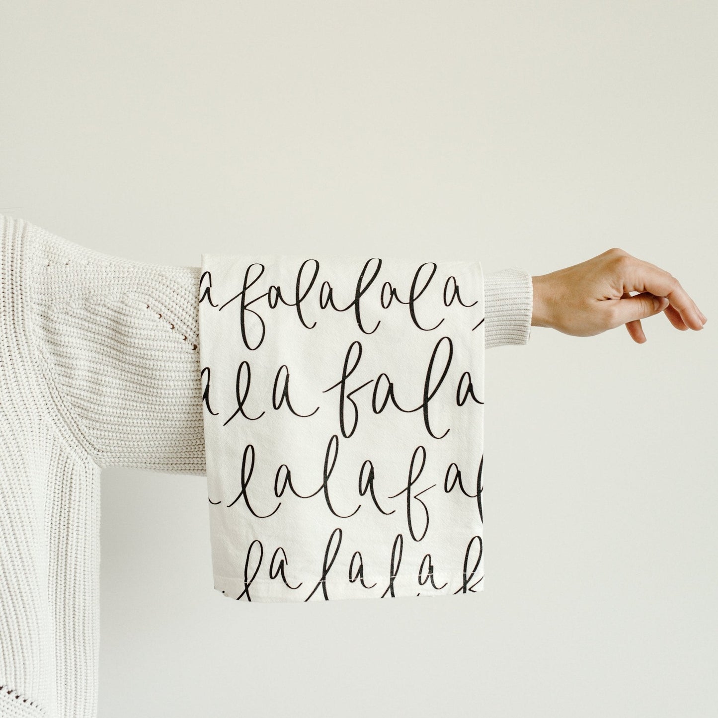 Fa La La La La Tea Towel by Sweet Water Decor