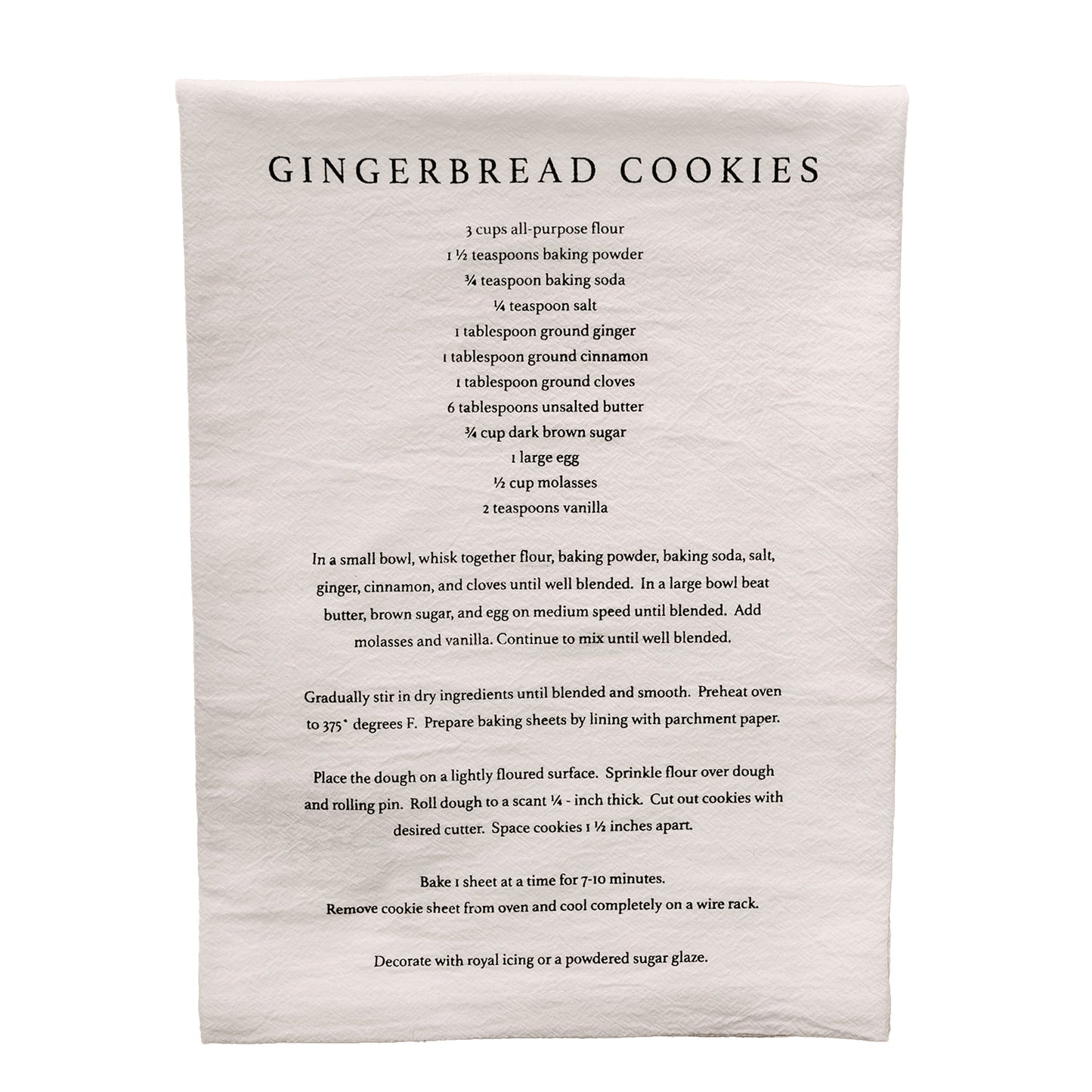 Gingerbread Cookies Tea Towel by Sweet Water Decor