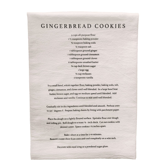 Gingerbread Cookies Tea Towel by Sweet Water Decor
