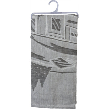 Happy Camper Woven Dish Cloth Towel