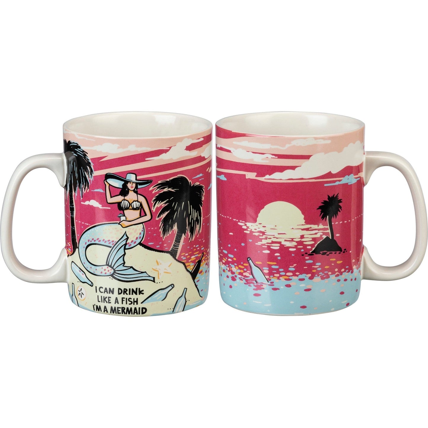 I Can Drink Like A Fish I'm A Mermaid Stoneware Coffee Mug