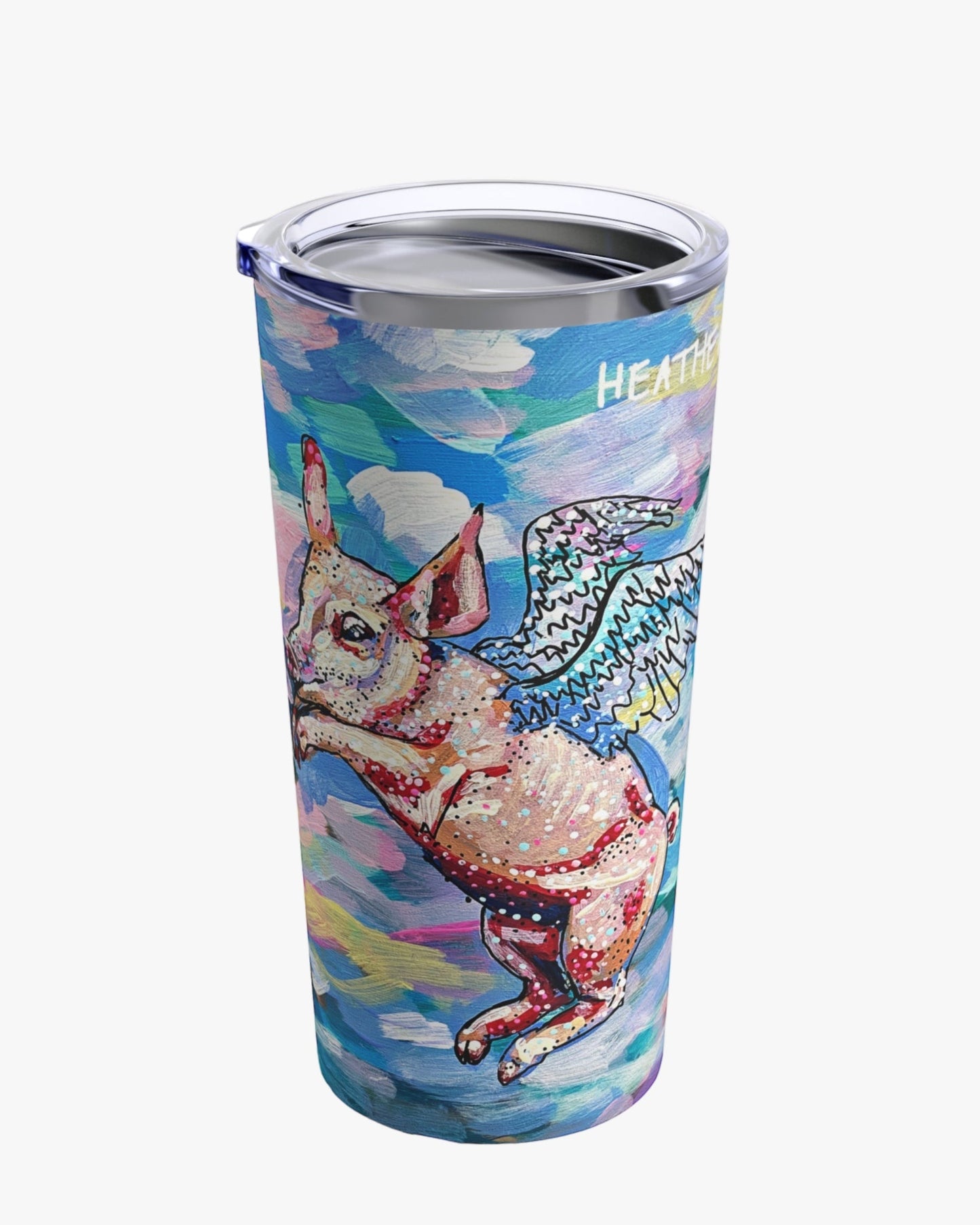 Pastel Flying Pig Tumbler 20oz Tumbler