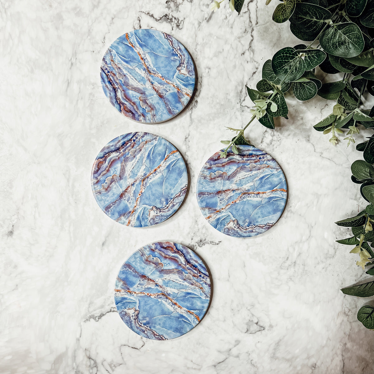 Marble Blue Coasters-11