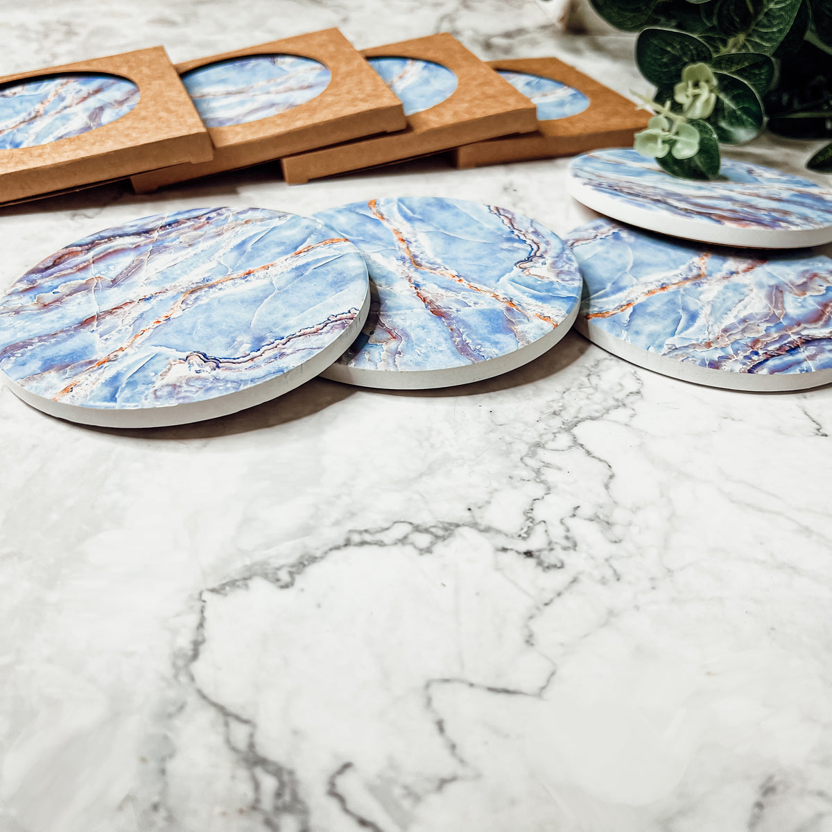 Marble Blue Coasters-15