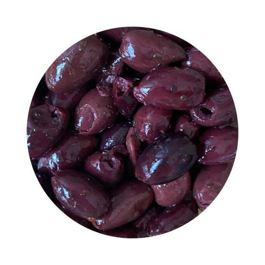 CALAMATA KOSHER STYLE OLIVES PITTED