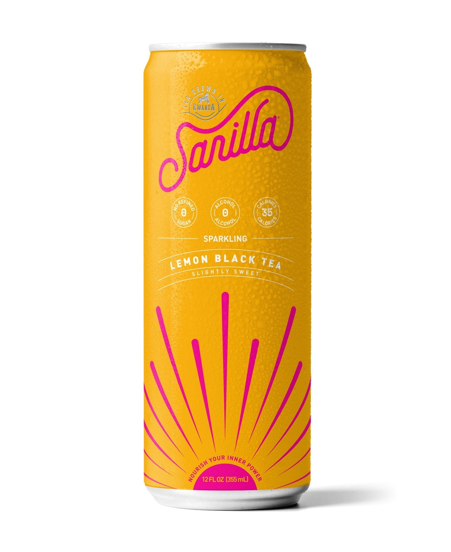 Sarilla Organic Antioxidant Lemon Spritzer - 12 Cans