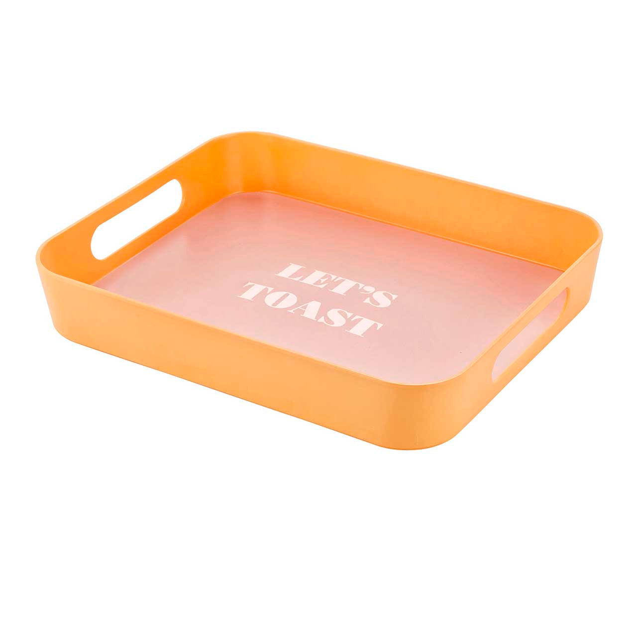 Let's Toast Retro Acrylic Bar Tray