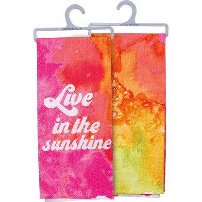 Live In The Sunshine Dish Cloth Towel