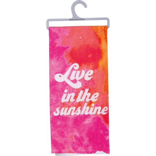 Live In The Sunshine Dish Cloth Towel