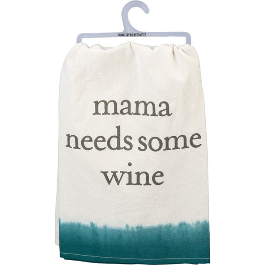 Mama Needs Some Wine Cloth Towel