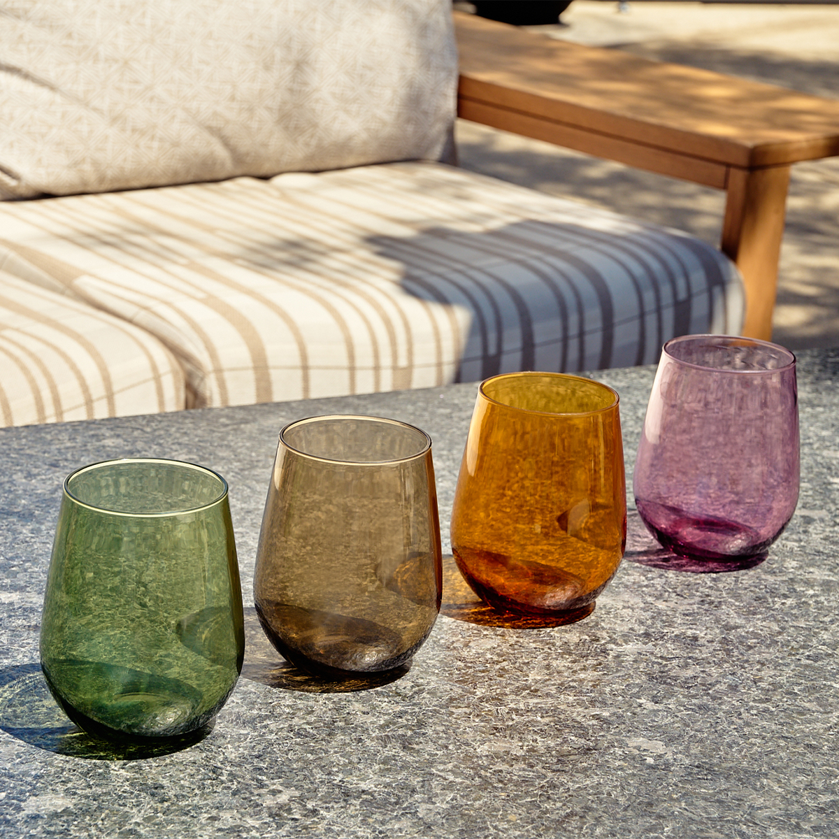  RESERVE 16oz Stemless Wine Tritan™ Copolyester Glass - Color Series-5