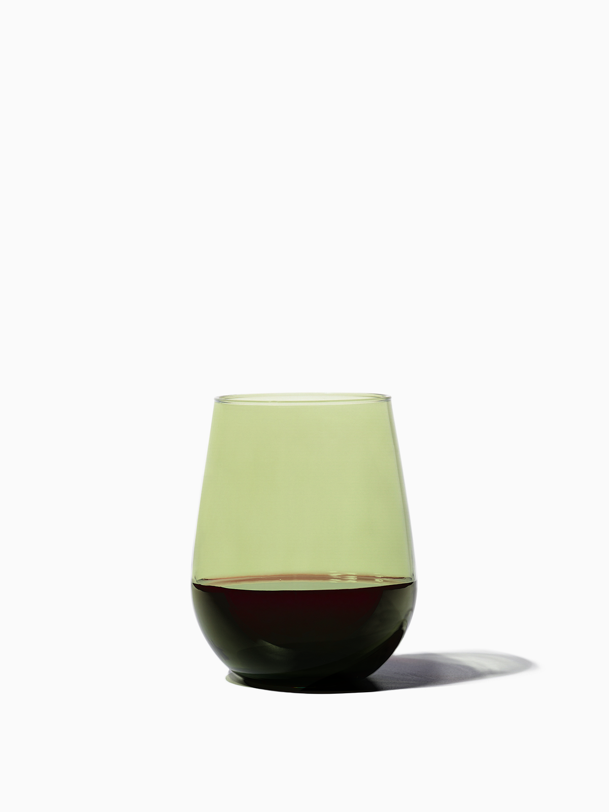 RESERVE 16oz Stemless Wine Color Series Tritan™ Copolyester Glass Moss-1