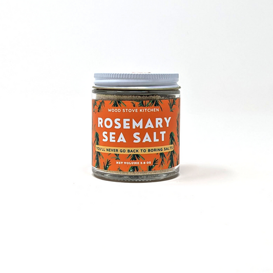 Rosemary Sea Salt (new label!) by Wood Stove Kitchen