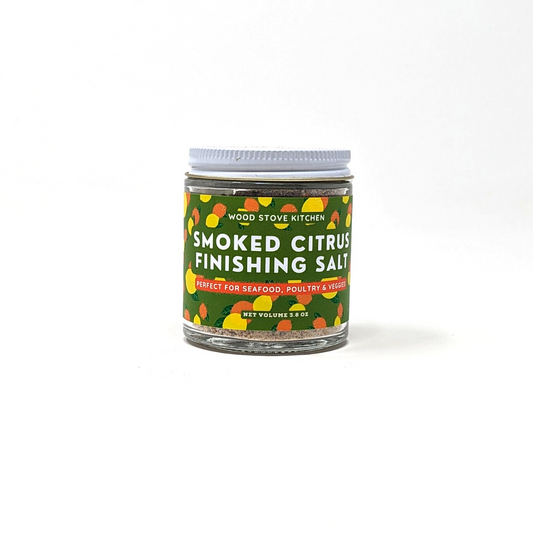 Smoked Citrus Finishing Salt (new label!) by Wood Stove Kitchen