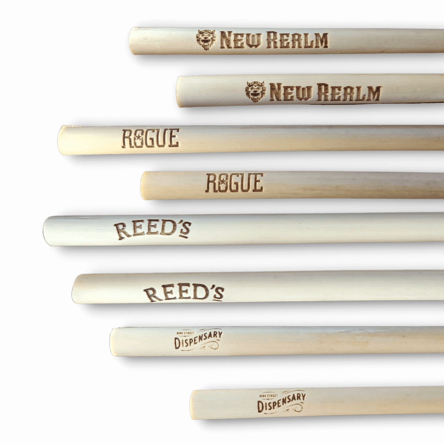 Holy City Straw Laser Engraved Reusable Reed Straw