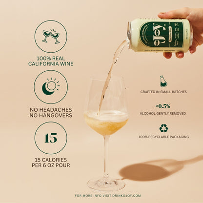 OJOY Sparkling Blanc Wine - 24 Cans