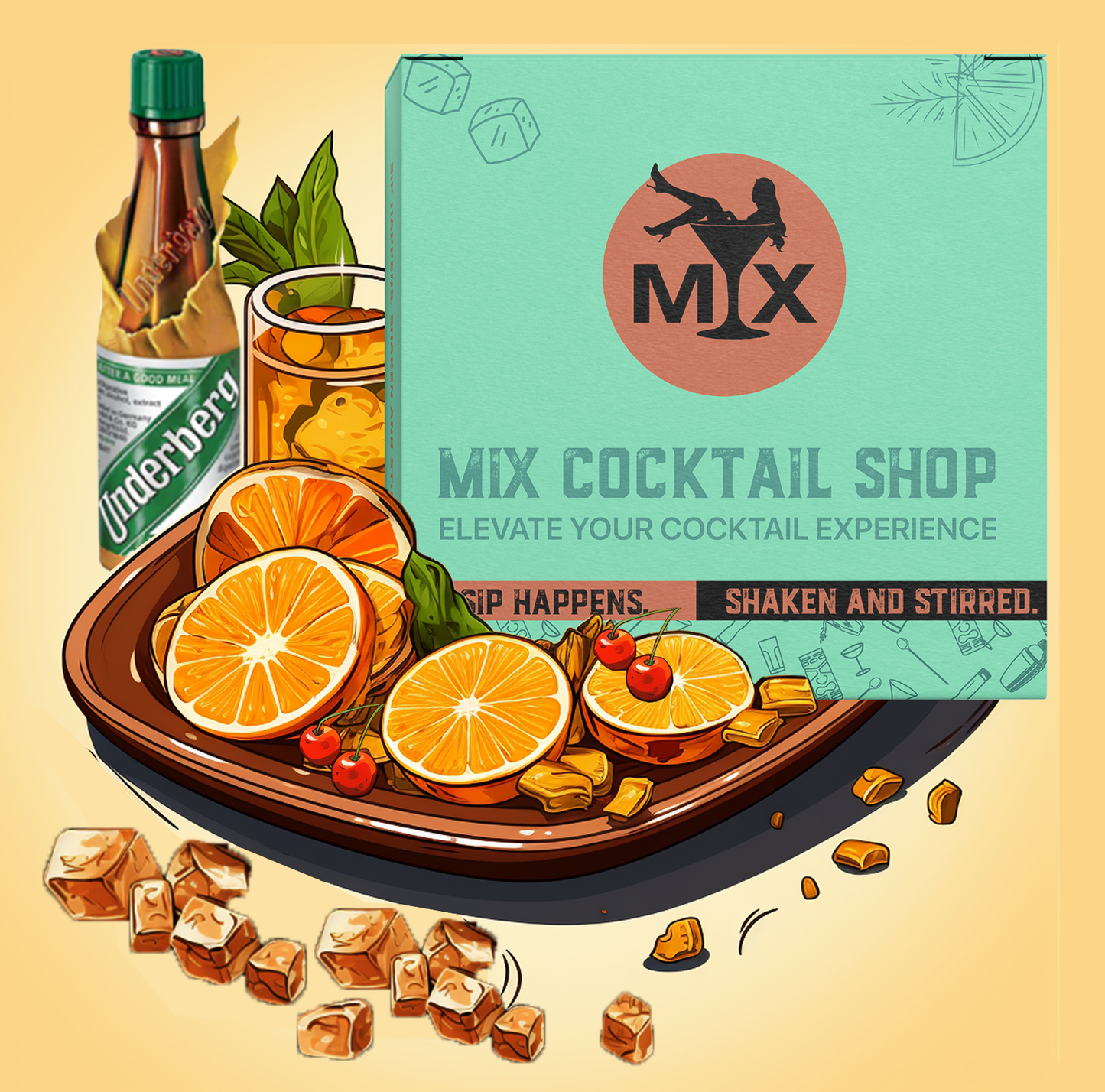 Mix Cocktail Hour Old Fashioned Kit