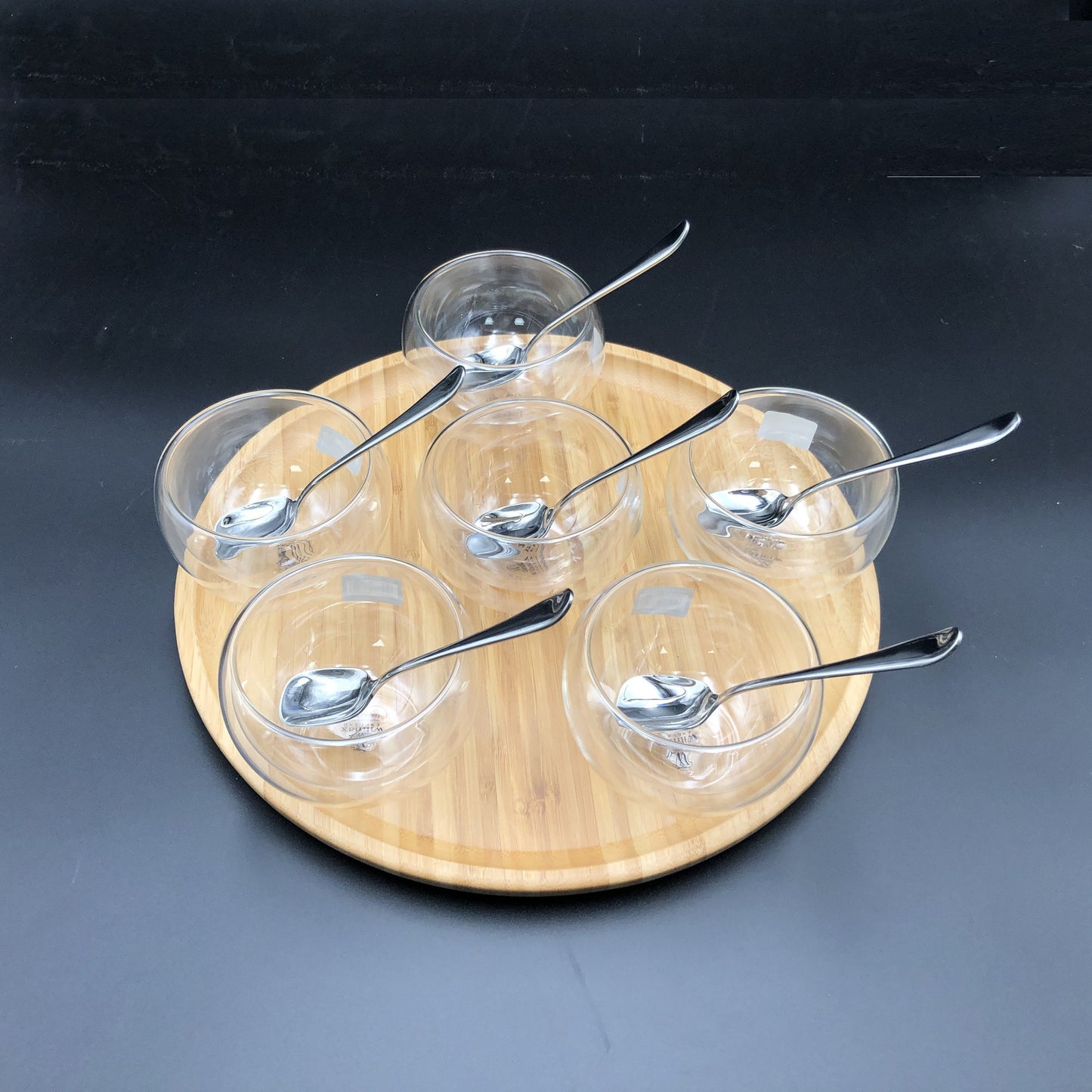  Presentation Set With 6 Large Thermo Bowls And Spoons -0