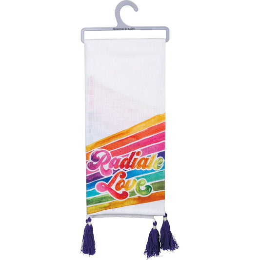 Radiate Love Rainbow Dish Cloth Towel