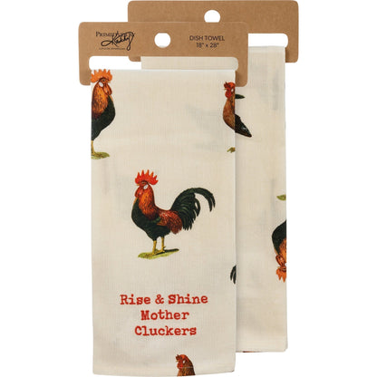 Rise & Shine Mother Cluckers Dish Cloth Towel