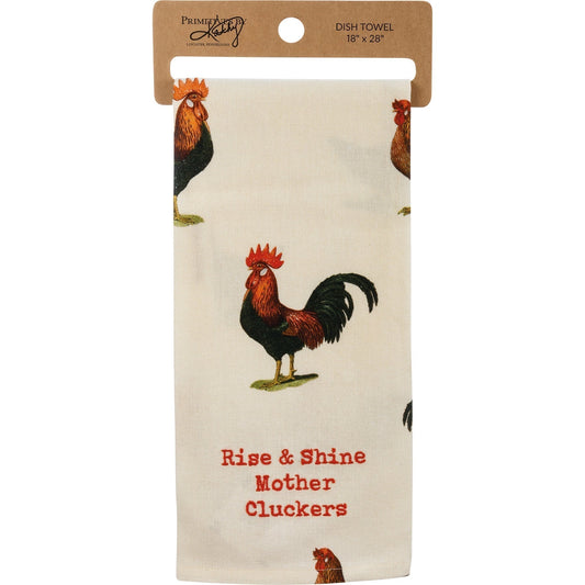 Rise & Shine Mother Cluckers Dish Cloth Towel