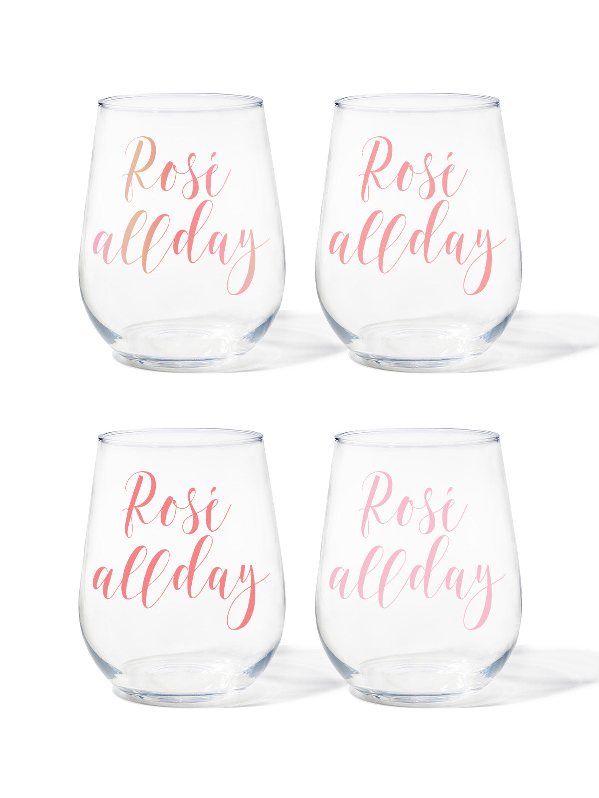 Rosé All Day - RESERVE 16oz Stemless Wine Tritan™ Copolyester Glass-0